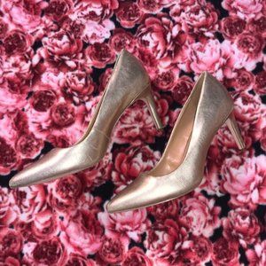 GOLD CALVIN KLEIN HEELS